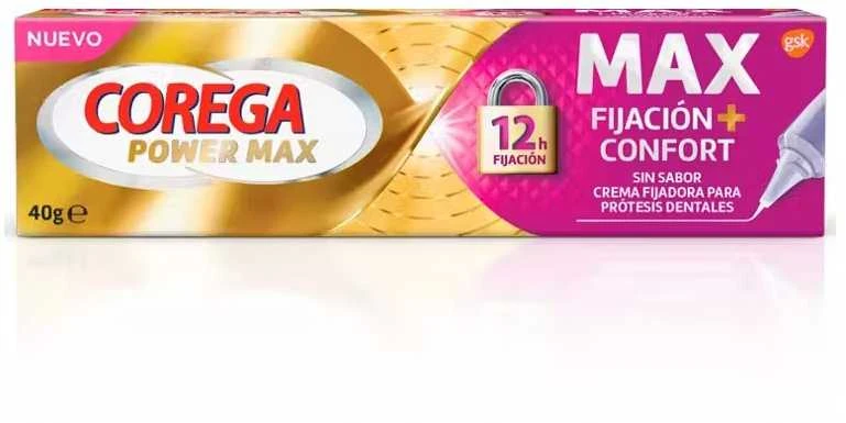 Corega Max Hold + Comfort Flavourless protezų klijuojamas kremas 40g