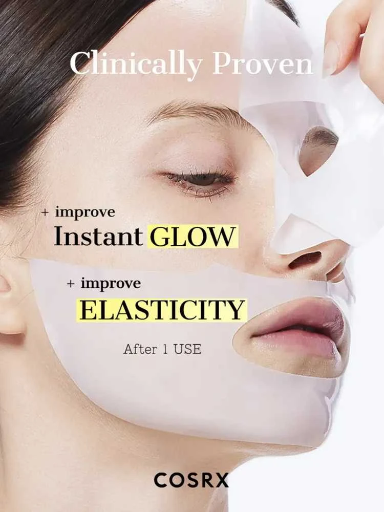 COSRX Advanced Snail Mucin Glass Glow Hydrogel Mask – hidrogelinė veido kaukė 1 vnt