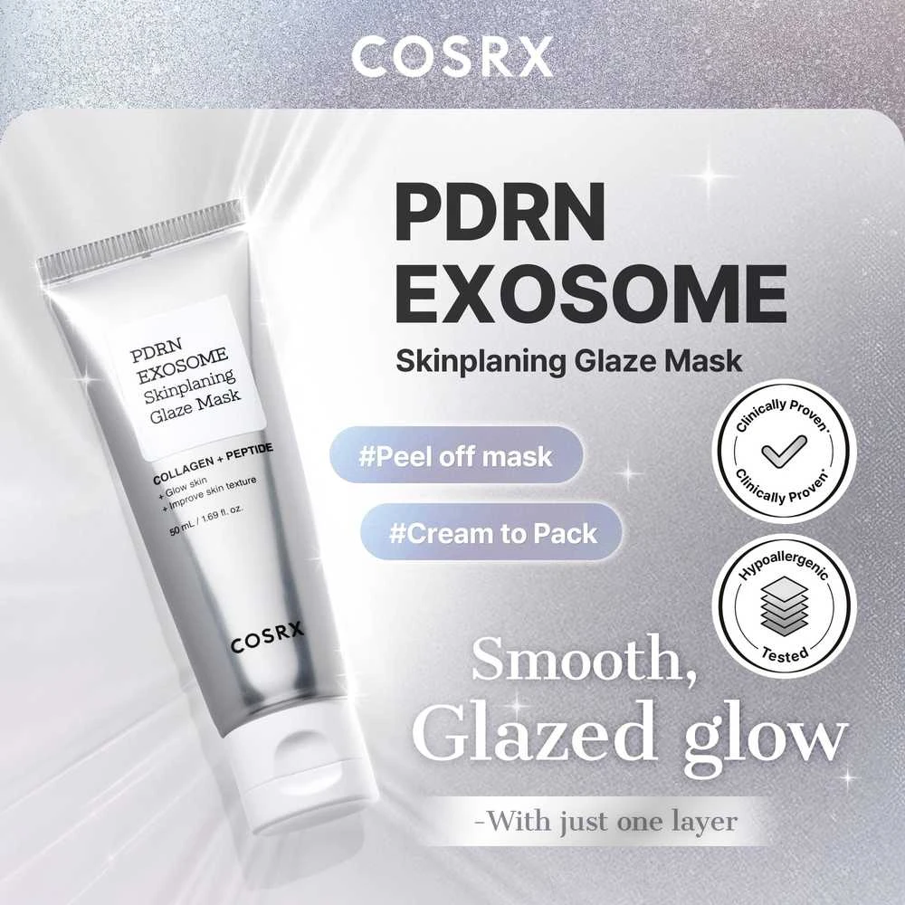 COSRX PDRN Exosome Skinplaning Glaze Mask – naktinė kaukė su PDRN 50ml
