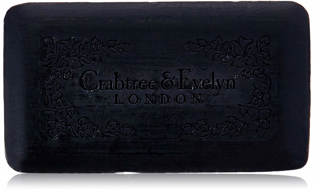 Crabtree & Evelyn Juodas jūros purvo ir jūros dumblių kvapo muilo plytelė, 158 g