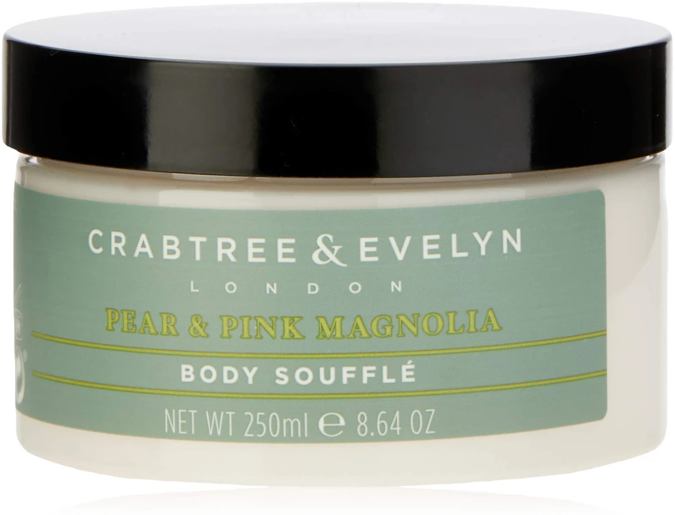 Crabtree & Evelyn Pear & Rožinė Magnolia Hydrating Body Souffle, 250 g