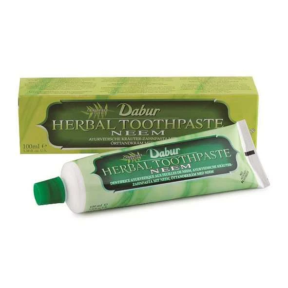 Vaistažolinė dantų pasta su nimbamedžiu NEEM, DABUR, 100 ml