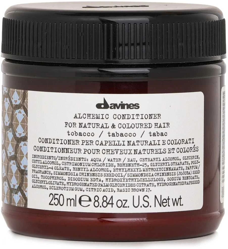 Davines ALCHEMIC Conditioner Tobacco dažantis kondicionierius rudiems ir kavos atspalvio plaukams, 250 ml