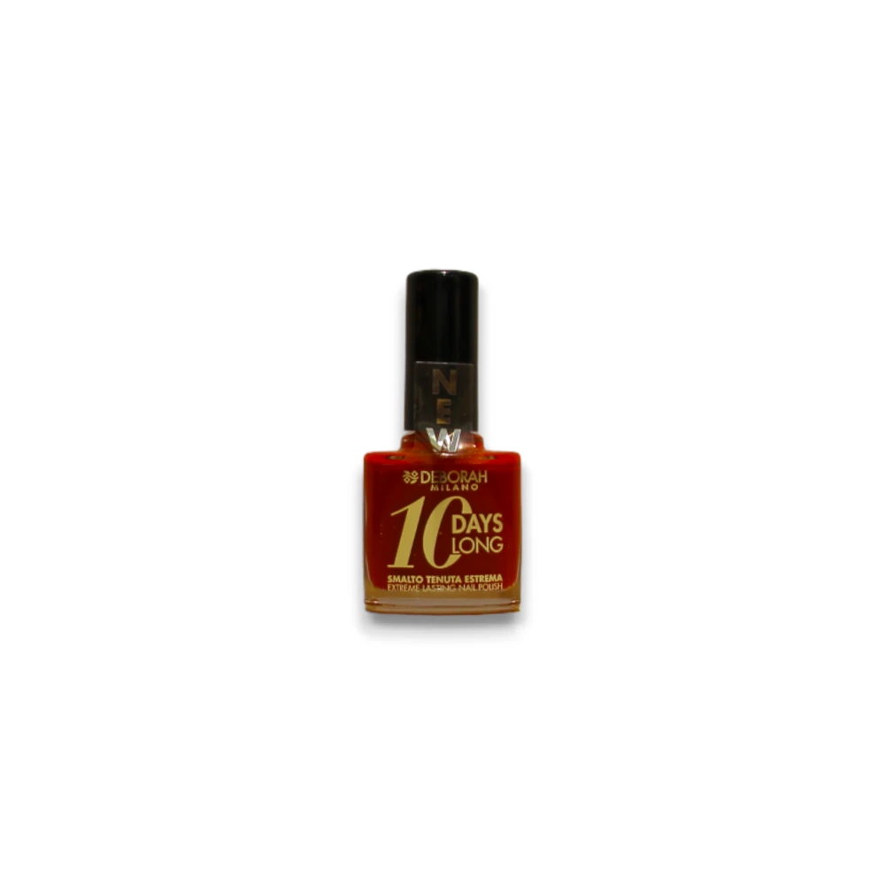 Deborah 10 Days Long Quick-Dry Nagų lakas 161 Dark Raudona, 11 ml