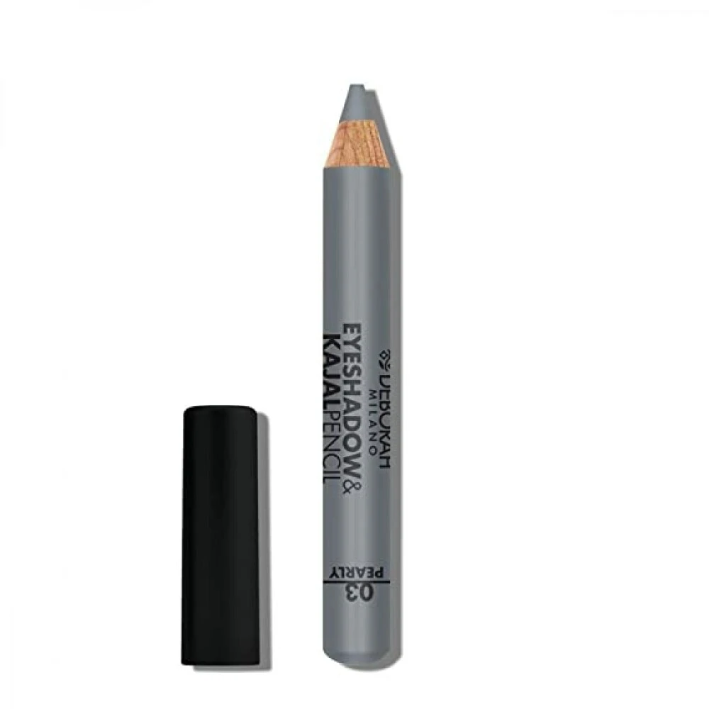 Deborah Blending Eyeshadow & Kajal Akių apvadas 2-In-1 3 Sidabrinis, 2 g