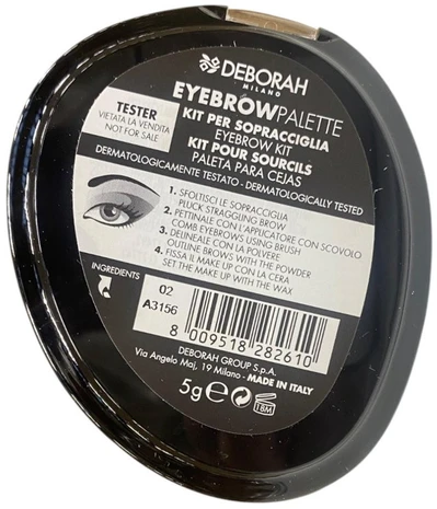 Deborah, Deborah, Eyebrow Palette, 02, Brunette, 5 g *Tester