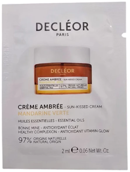 Decleor, Aromessence - Žalias Mandarin Sun-Kissed Glow, eterinių aliejų, lyginamasis, tonuotas drėkinamasis kremas, 2 ml *Mėginys