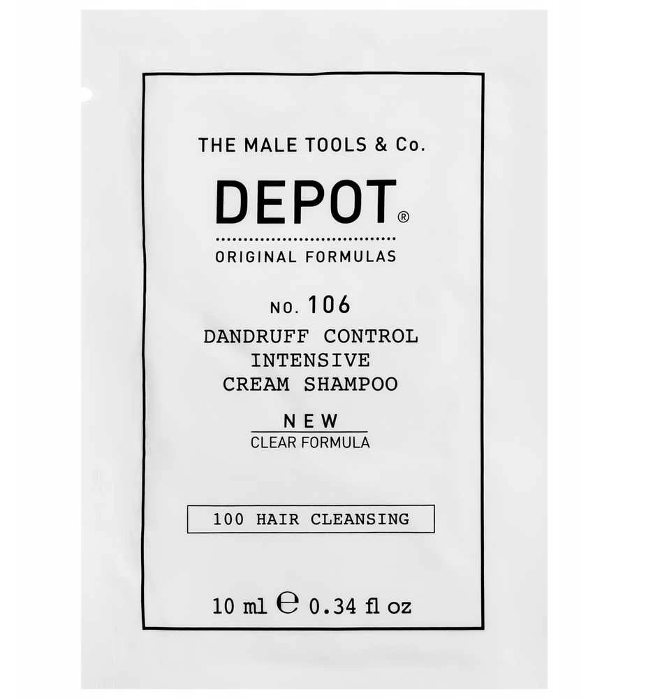 Depot, 100 Hair Cleansing No. 106 Clear Formula, Pro-Vitamin B5, Hair Šampūnas, Nuo pleiskanų, 10 ml