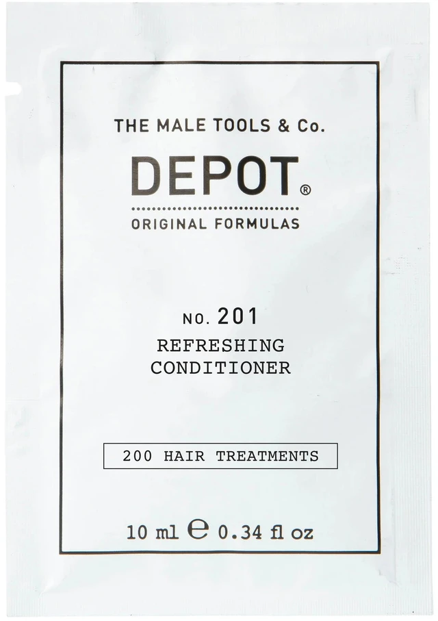 Depot, 200 plaukų procedūrų Nr. 201, botaninis kompleksas, plaukų kondicionierius, atgaivinimui, 10 ml