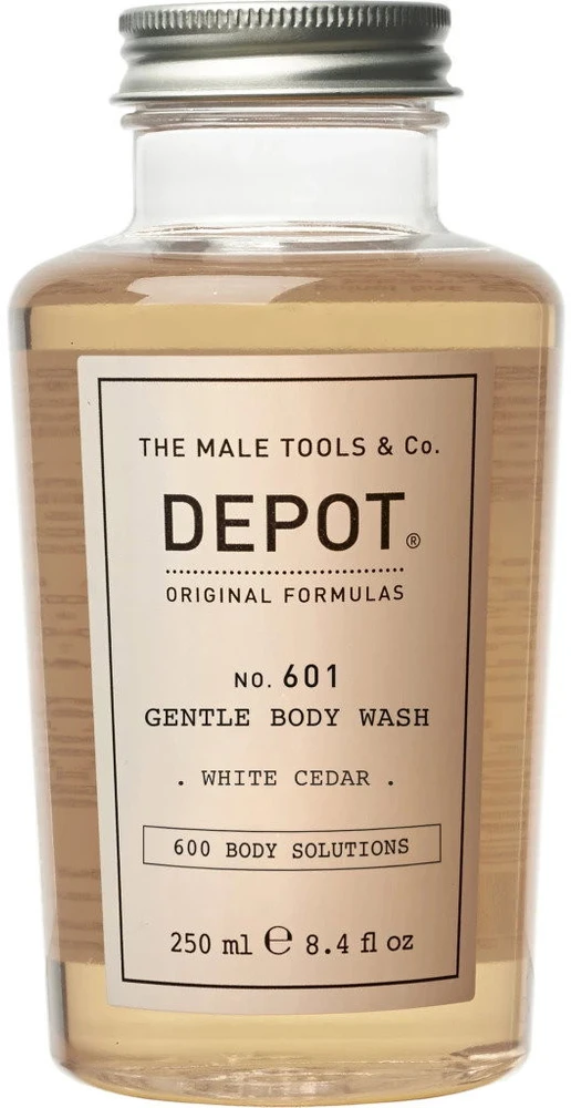Depot No. 601 Gentle Kūno prausiklis Baltas Cedar, 250 ml