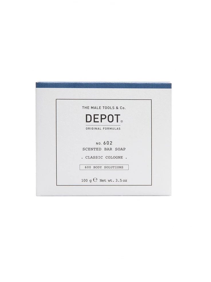 „Depot 600 Body Solutions No. 602 Botanical Complex Cleansing Classic“ odekolono muilo gabalėlis su gėlių natomis, 100 g