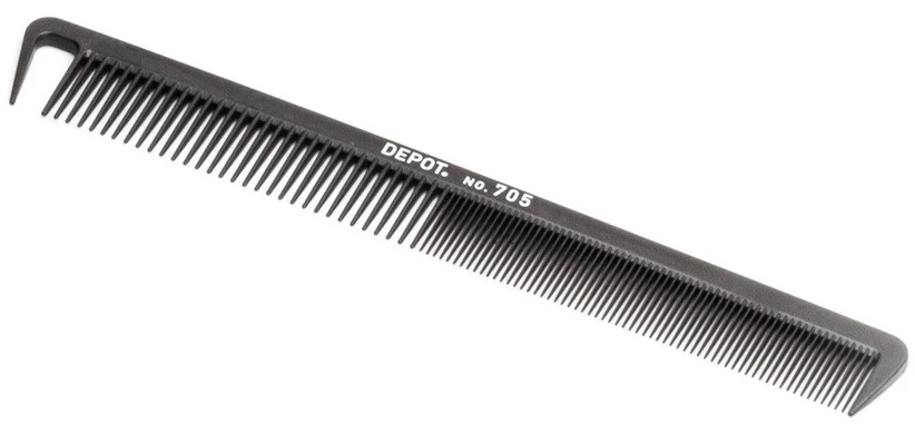 Depot Accessories No. 705 Carbon Hair Plastic Šukos Juodas