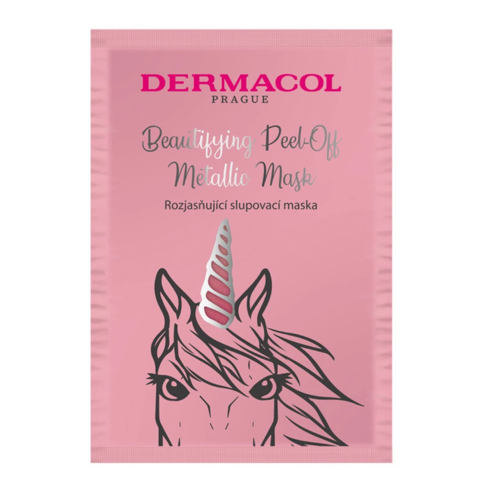 Dermacol Beautifying Peel-off Metallic Mask Brightening Face Mask moterims, 15 ml