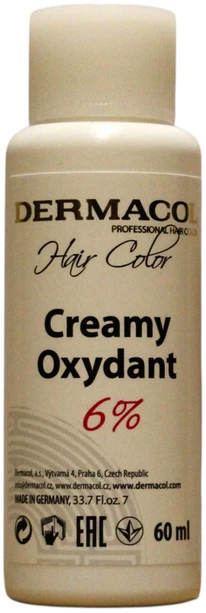 Dermacol Professional plaukų dažai balinamieji oksidantai Kreminis 6%, 60 ml
