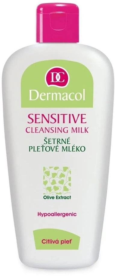 Dermacol, jautriai odai, valomasis ir drėkinamasis, valomasis pienelis veidui, 200 ml