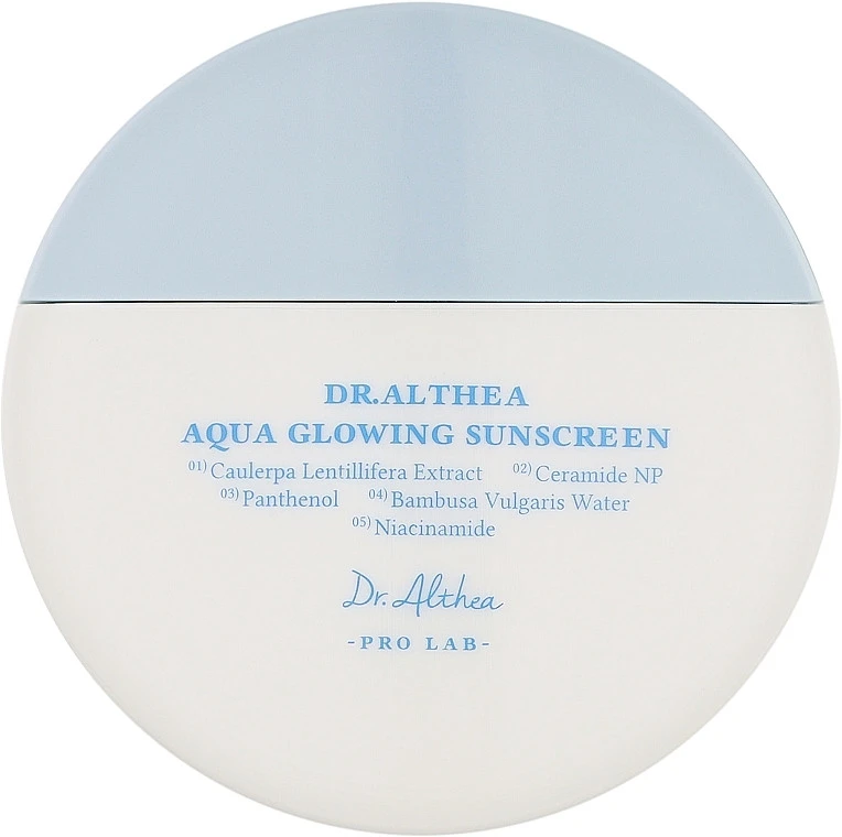 DR. ALTHEA Aqua Glowing Sunscreen n apsauginis kremas nuo saulės 45 ml