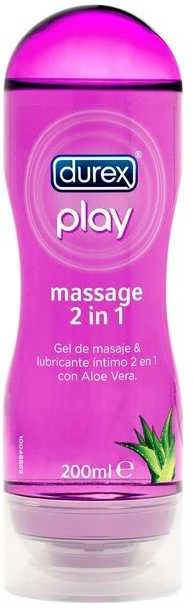 Durex Play masažinis 2 viename su alaviju, 200 ml