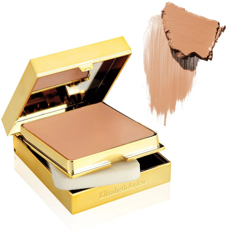 Elizabeth Arden, „Flawless Finish“ – kempinėlė, mineralinis aliejus, spindinti apdaila, „Kreminis Foundation“, 52, bronzinė rusvai geltona II, 10 g *Mėgiklis