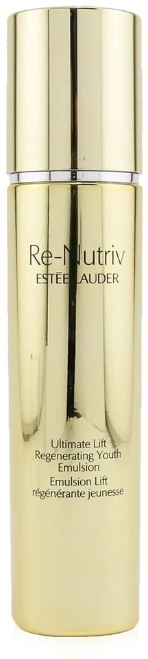 „Estee Lauder Re-Nutriv“ – „Ultimate Lift Regenerating Youth Himalajų gencijonų ekstrakto drėkinamoji ir spindinti emulsija veidui ryte ir naktį, 75 ml