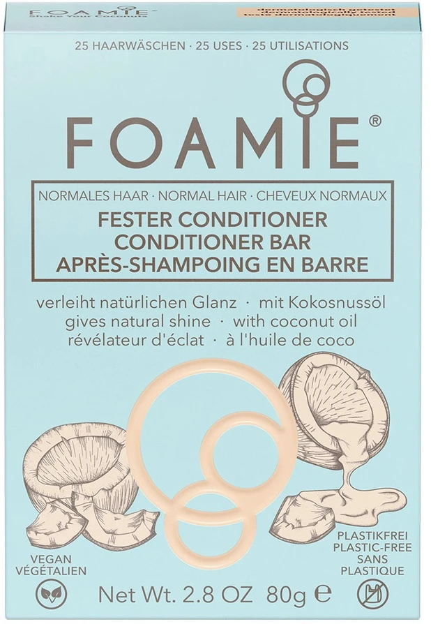 Kietasis kondicionierius plaukams Foamie Bar Shake Your Coconuts, 80 g