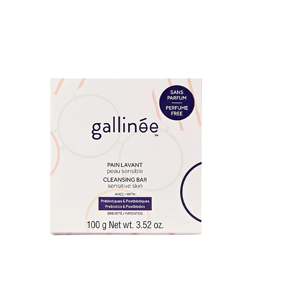 „Gallinee Microbiome Skincare“ raminamasis veido ir kūno valomasis muilas be kvapiklių, 100 g