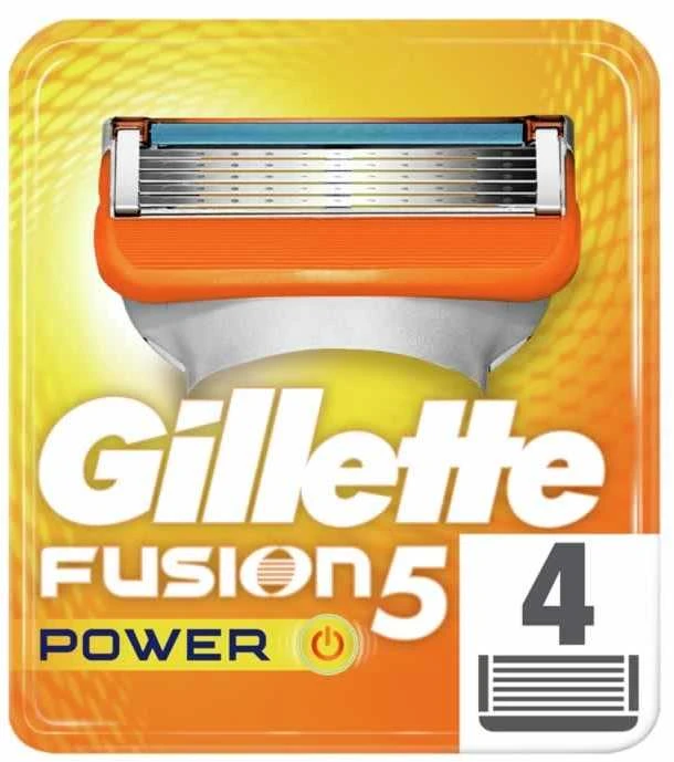 "Gillette Fusion Power" papildymas 4 vienetai