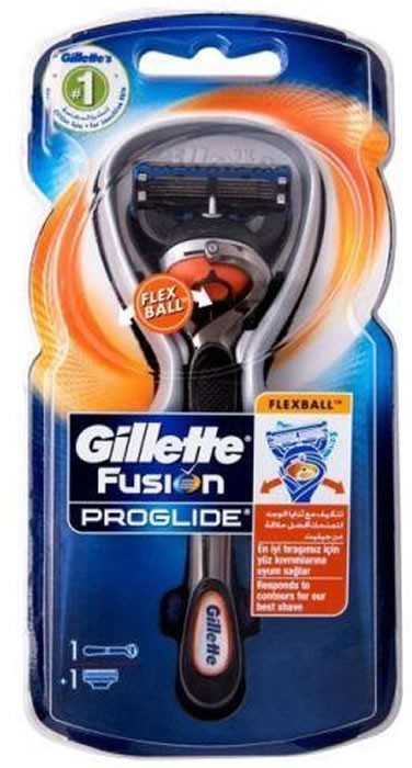 Barzdaskutė Gillette Fusion Proglide Flexball skustuvas + 1 pakeitimo galvutė