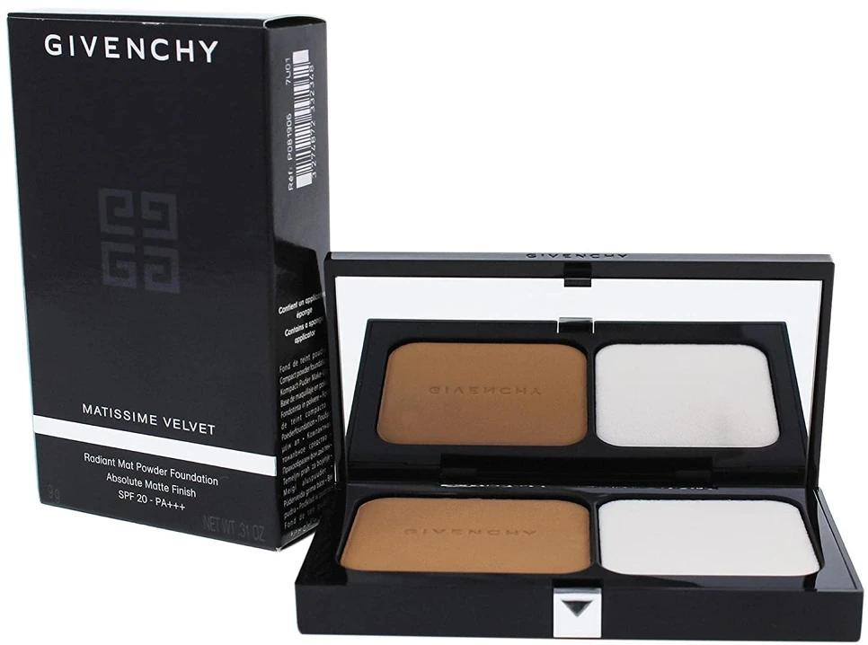 Givenchy Matissime matinį atspalvį suteikiantis kompaktiškas makiažo pagrindas „06 Mat Copper SPF 20“, 9 g