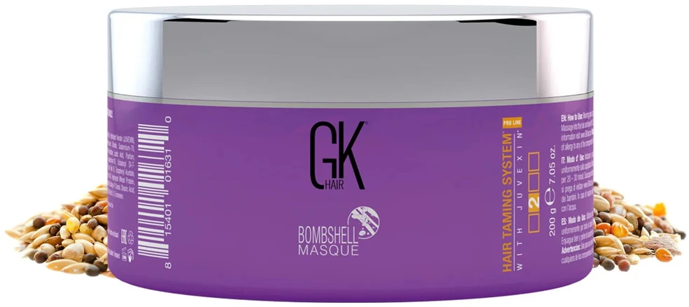 GK hair Global Keratin Bombshell plaukų dažymas Kreminis kaukė Dažomoji kaukė Raudona, 200 g