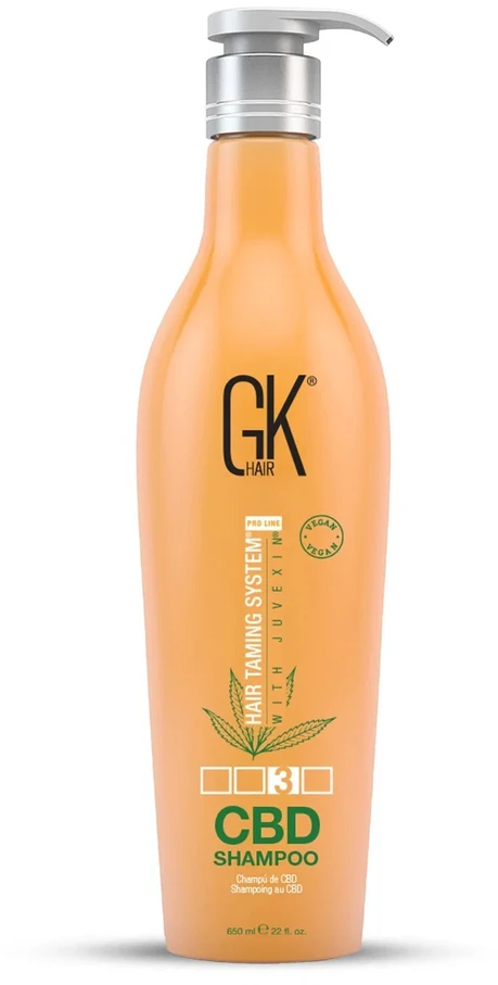 GK hair Global Keratin CBD Vegan Hair Šampūnas For Repairing, 650 ml