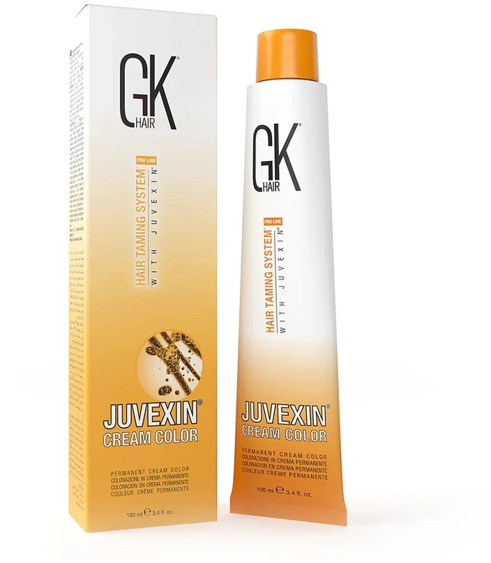 GK hair Global Keratin Kreminis Colour Permanent Hair Dye 7.17 Matt Skirtas šviesiems plaukams, 100 ml