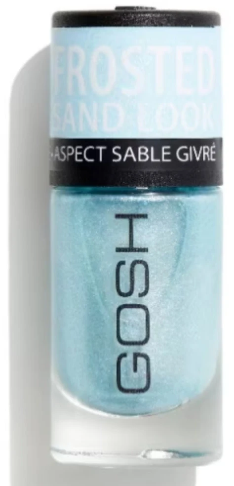 Gosh Glittery Matt Finish Nagų lakas 06 Frosted Soft Mėlyna, 8 ml