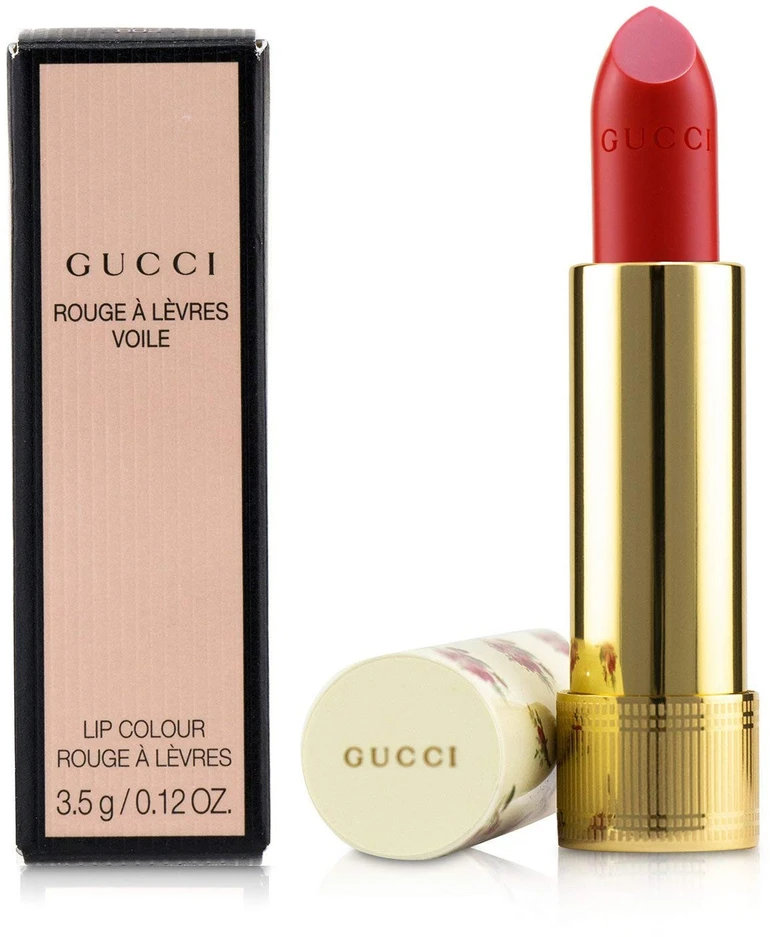 Gucci Rouge A Levres Voile Long-Lasting Kreminis Lipstick 302 Agatha Oranžinis 3.5 g