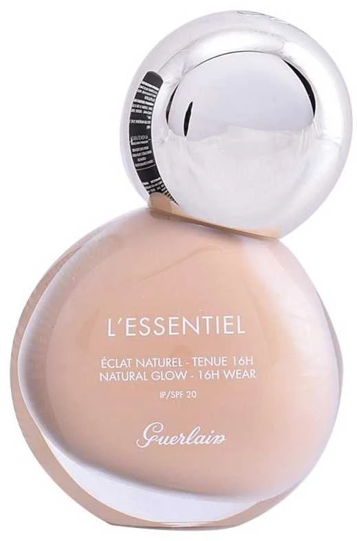 GUERLAIN L’Essentiel Natural Glow Foundation natūralaus švytėjimo suteikianti kreminė pudra SPF 20, atspalvis: 00N Porcelain, 30 ml