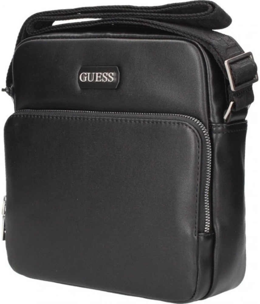Guess, Krepšys, Textile Crossbody Bag, Juodas, 19 x 23 x 2 cm, For Men