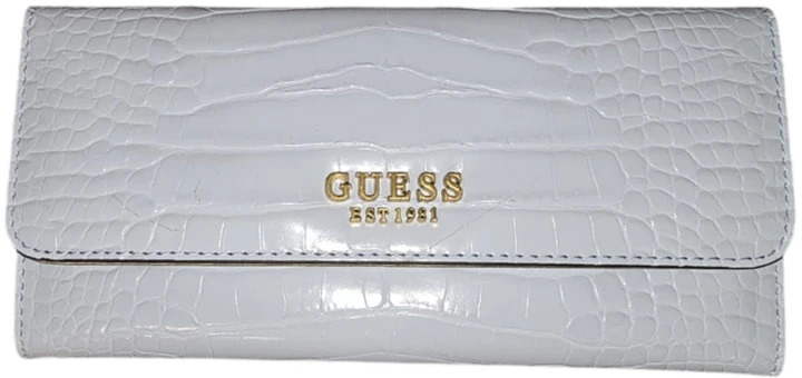Guess, Laurel, tekstilinė piniginė, SLG su dideliu užtrauktuku, SWCA8500500POD, šviesiai debesuota, moterims