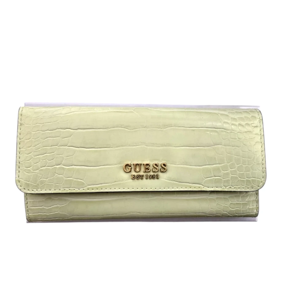 Guess, Laurel, Textile Wallet, SLG Large Zip, SWCA8500460LGL, rusvai gelsvas, For Women