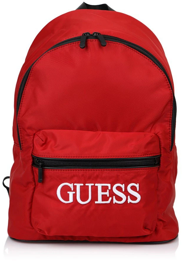 Guess, Quatro, Tekstilinė kuprinė, Raudona, Vyrams, 16/31 x 42 x 13 cm