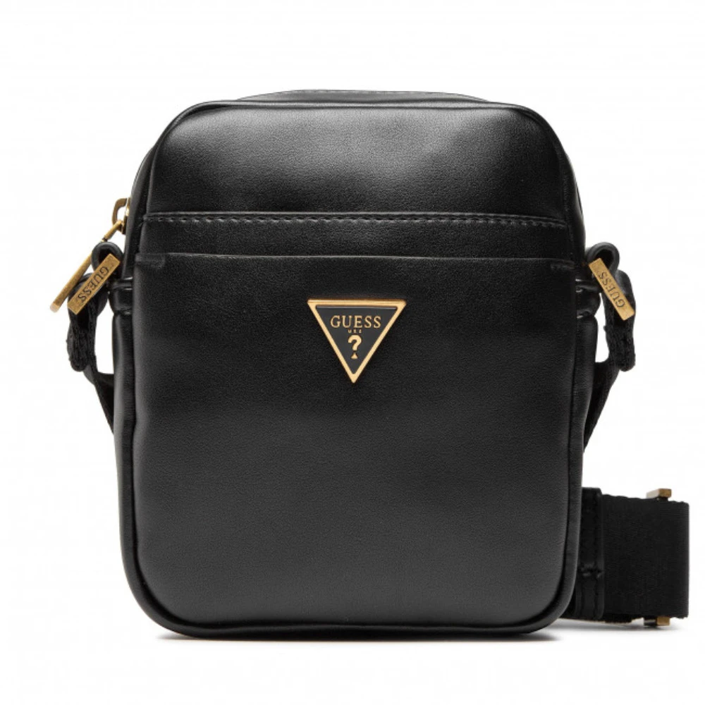 Guess, Tracolla, Textile Bag, Juodas, HMESCAP2215BLA, For Men, 18 x 14 x 5 cm