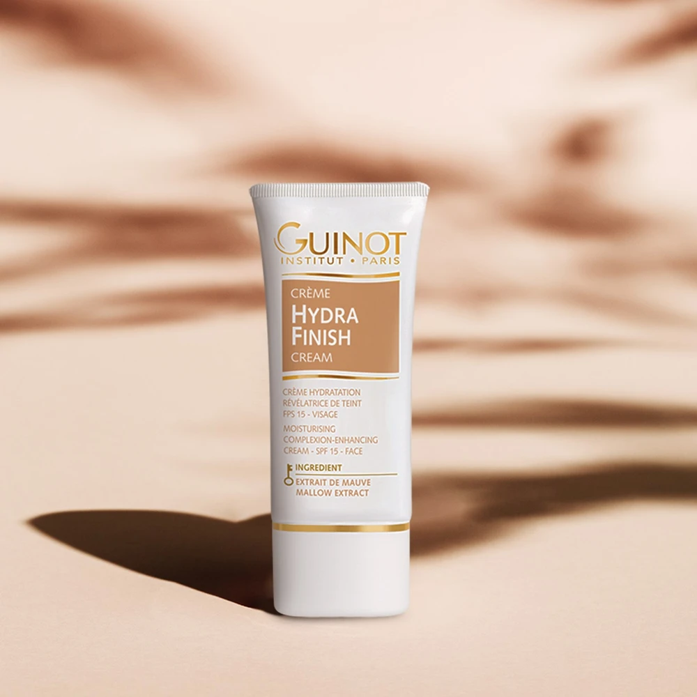 Guinot Hydra Finish Cream SPF 15 drėkinamasis veido kremas su atspalviu, 30 ml aprašymas - Prekės nuotrauka