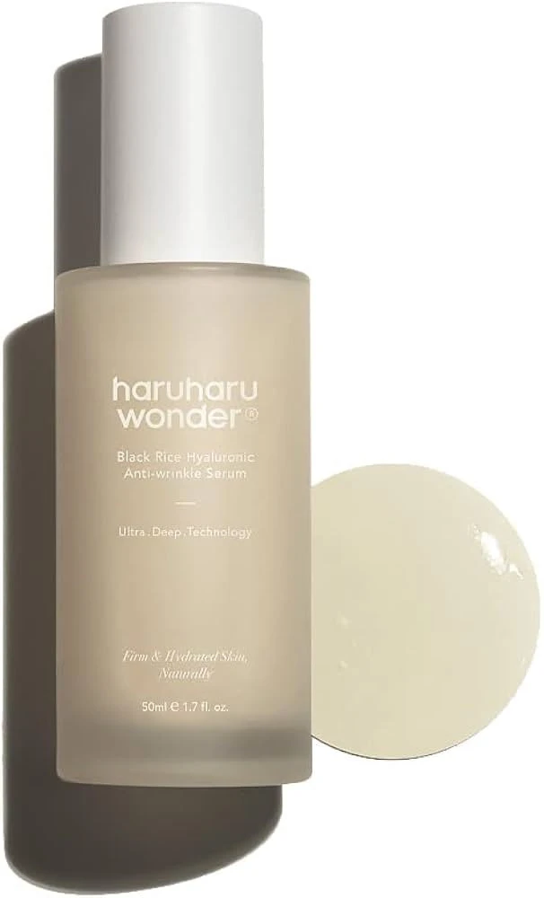 Haruharu Wonder Juodas Rice Hyaluronic Anti-wrinkle Serum drėkinantis veido serumas nuo raukšlių, 50 ml