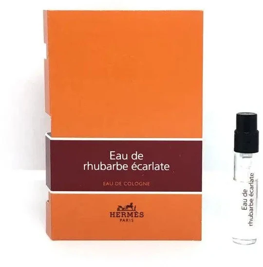 Hermes, Eau de Rhubarbe Ecarlate , Eau De Cologne, Unisex, Individual, 2 ml *Vial