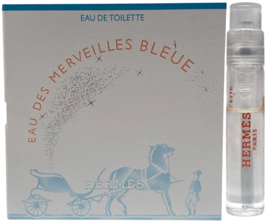 Hermes, Eau des Merveilles Bleue, Eau De Toilette, For Women, 2 ml *Vial