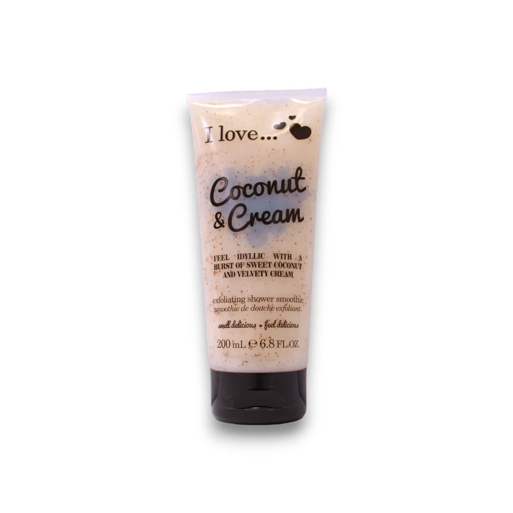 I Love Coconut & Kreminis Exfoliating Dušo želė, 200 ml