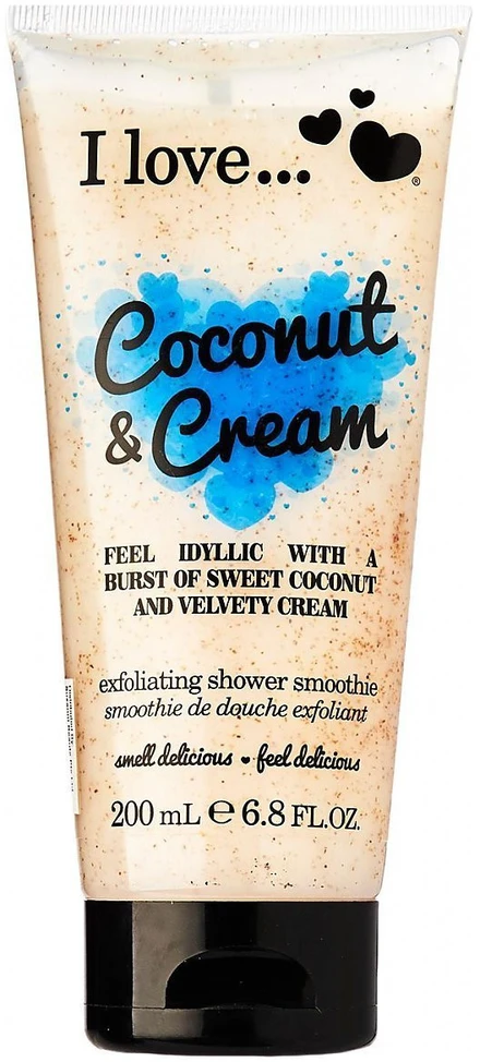 I Love Coconut & Kreminis Exfoliating Dušo želė, 200 ml