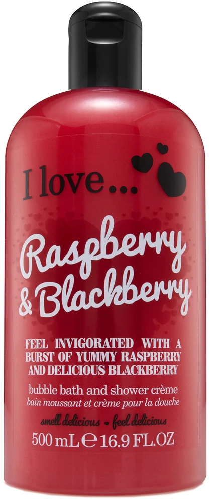 I Love Raspberry & Blackberry Kūno prausiklis, 500 ml