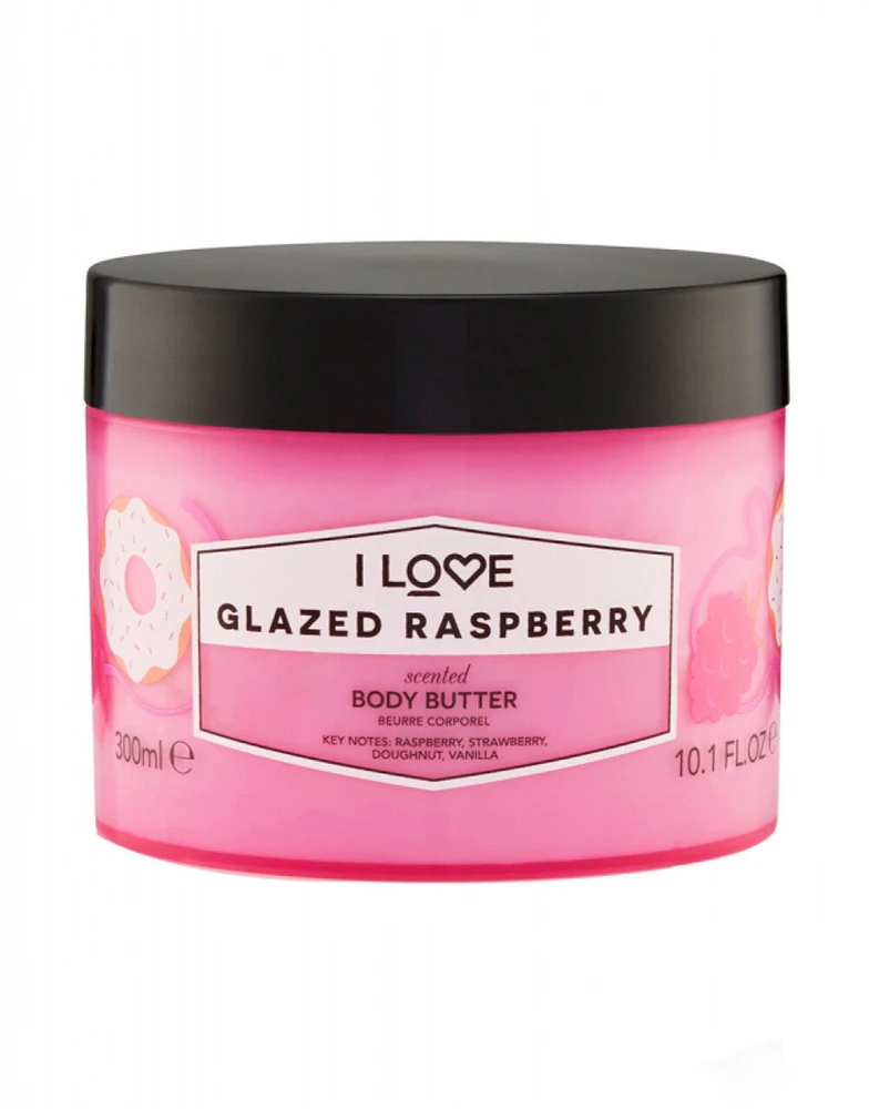 I Love I'LOVE GLAZED RASPBERRY kūno sviestas, 330 ml