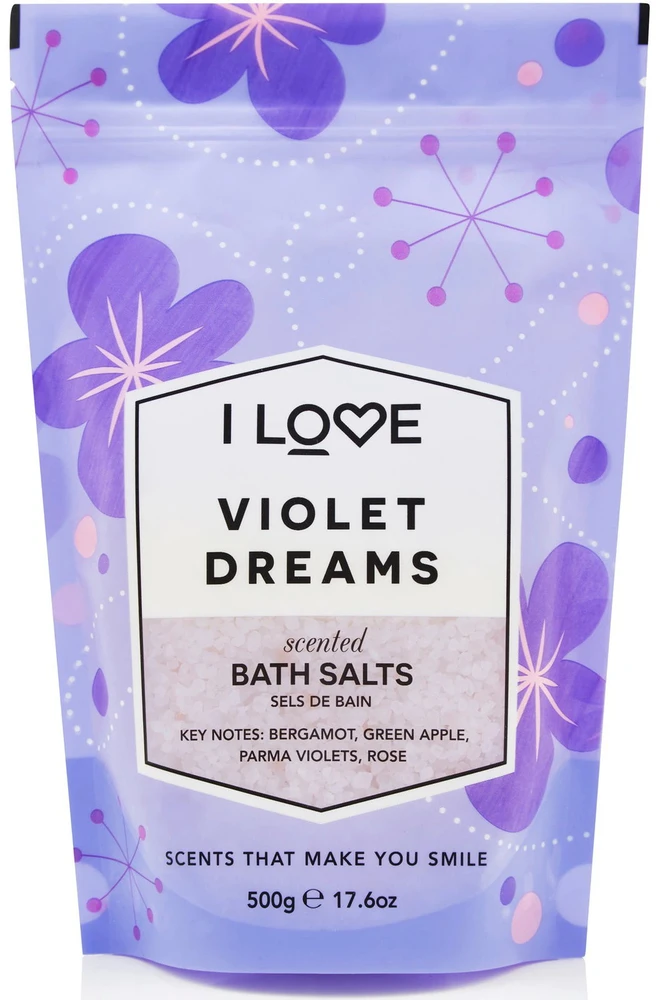 „I Love Signature Collection“ vonios druska „Violet Dreams“, 500g