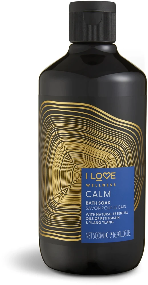 „I Love Wellness Calm“ eterinių aliejų vonios mirkiklis, 500 ml