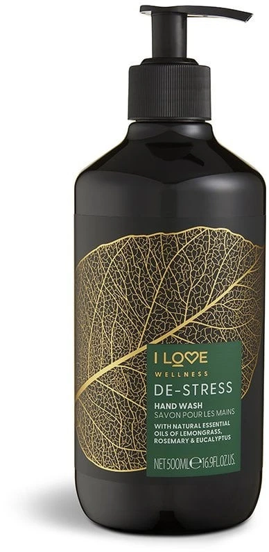 „I Love Wellness De-Stress“ skystas muilas rankoms, citrinžolės, rozmarino ir eukalipto aromatas, 500 ml